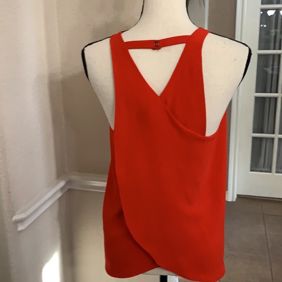 Sanctuary red chiffon tank cutout top Size S - Picture 3 of 16